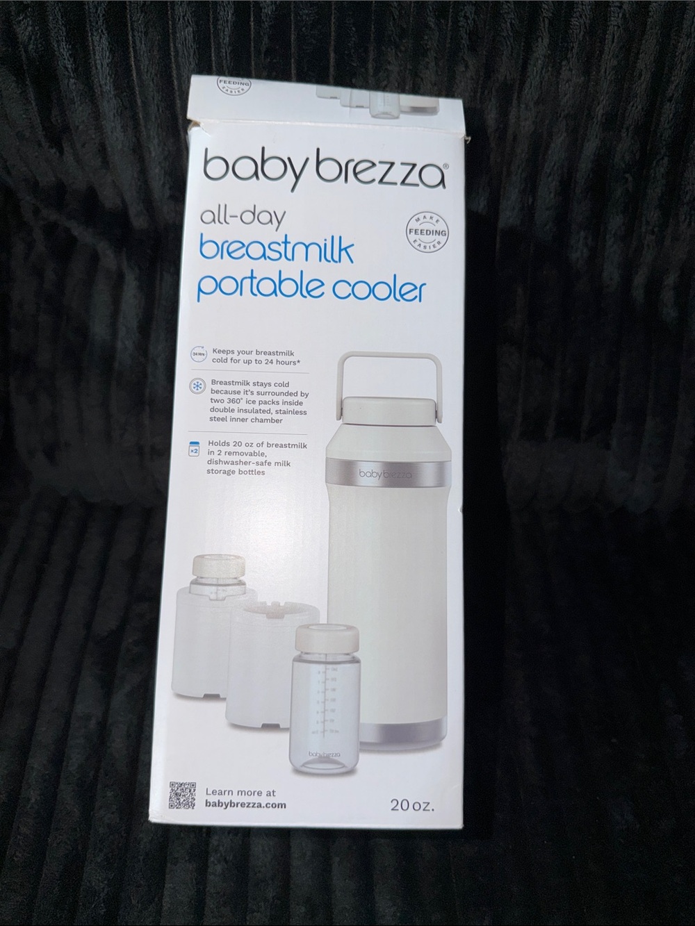 Baby Brezza All-Day Breastmilk Portable Cooler - White